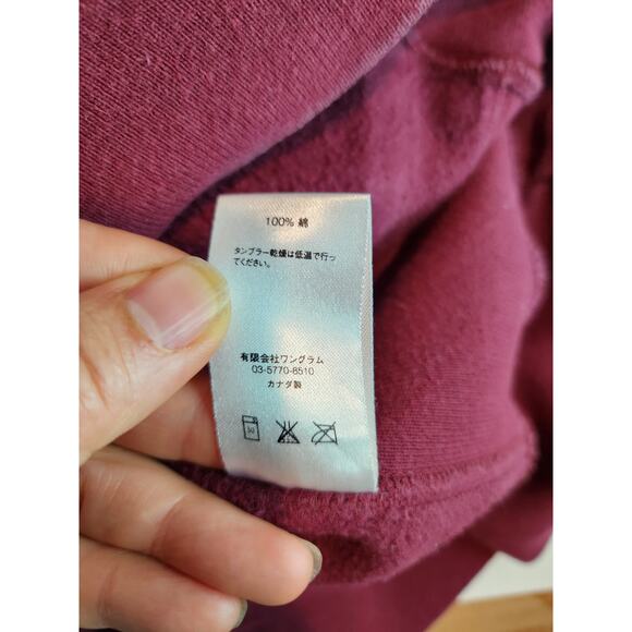 Supreme Burgundy Graphic Hoodie PTP 24 Men’s Made in Canada Rare Design Sumo - Picture 6 of 7